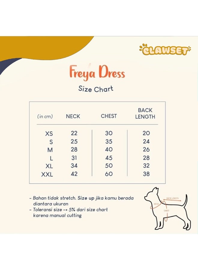CLAWSET FREYA DRESS With Beautifully Designed Deer Prints Dog Clothes Dog Dress Dog Apparel Pet Fashion - Image 3
