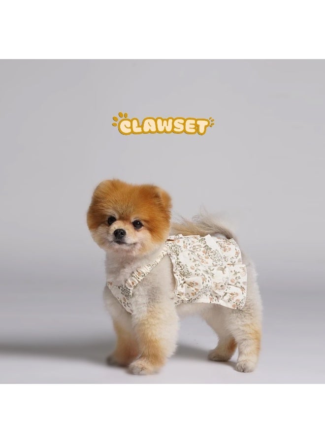CLAWSET FREYA DRESS With Beautifully Designed Deer Prints Dog Clothes Dog Dress Dog Apparel Pet Fashion - Image 1