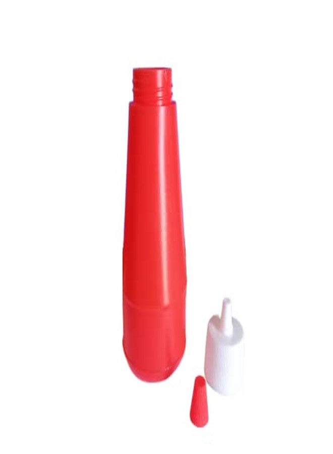 ImegaZ Plastic Food Grade Sauce Bottle Vinegar Oil Ketchup Cruet Bottles (400 ML, Red color, Pack of 3) - Image 5