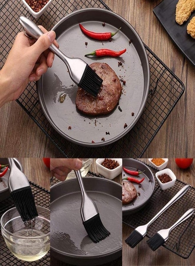 Btop Basting Silicone Oil Brush | Stainless Steel BBQ Basting Brush for Cooking, Grilling, Pastry, Barbecue, Marinating, Desserts Baking | Food Grade BPA Free, FDA Approved - Image 5