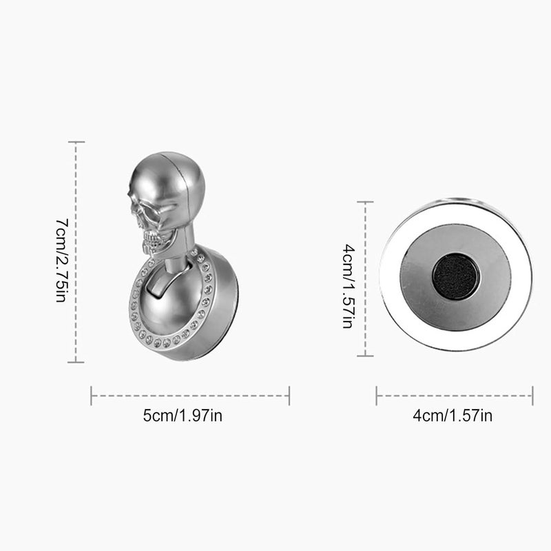 Button Start Car Shift Knob | Gothic Skull-Shaped Metal Universal Cover | Car Button Toggle Starter,for Trucks RVs Boats Vehicle Engine Outdoor Trip Driver Daily Commuting - Image 5
