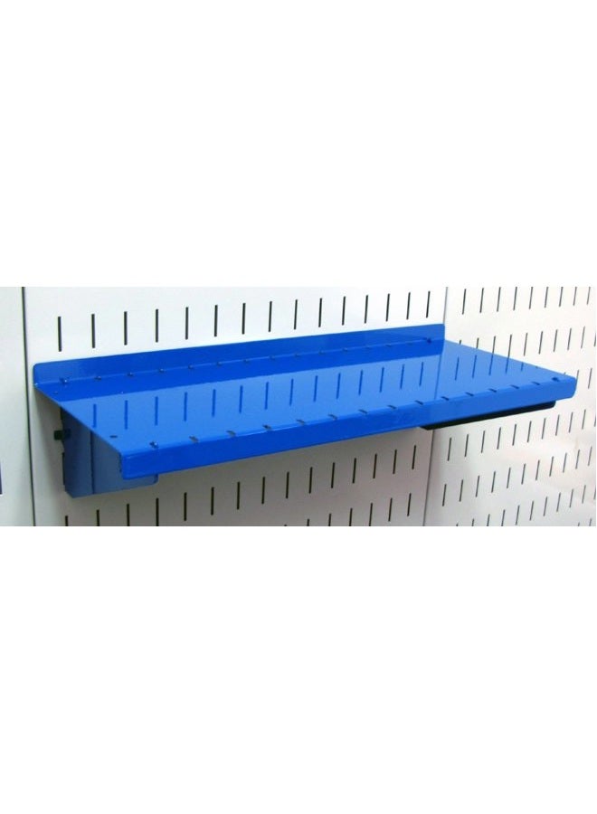 Wall Control Pegboard Shelf 6in Deep Pegboard Shelf Assembly Pegboard and Slotted Tool Board – Blue - Image 1