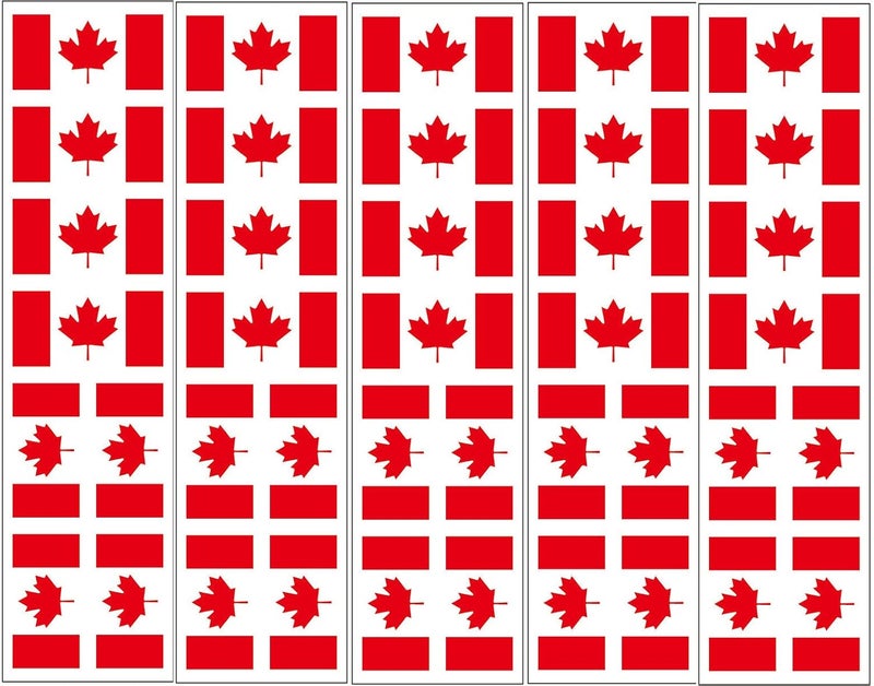 PremiumTT temporary tattoos 40 Tattoos: Canada Flag, Canadian Party Favors