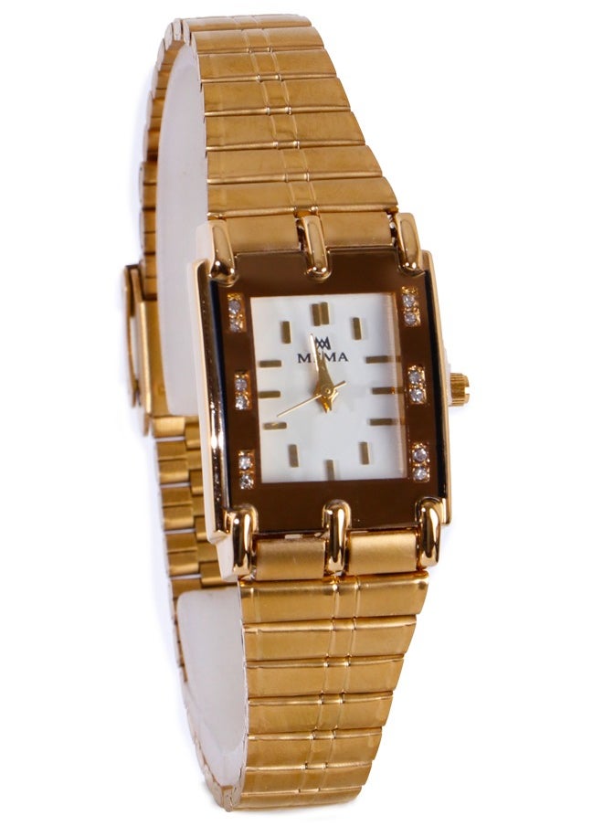 MEMA - Mima Women’s Casual Watch - analog- quartz- Gold Stainless Steel Band -ME02 - Image 1