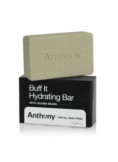 Anthony Mens Soap Bar Buff It Hydrating Soap Contains Jojoba Beads Aloe Extract Avocado And Coconut Oils Hydrates & Nourishing Body Skin 5 Oz  - Image 1