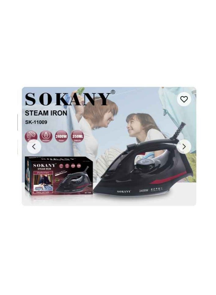 سوكاني جهاز كي من السيراميك(جاف /بخار / بخاخ) 350مل/2400 واط/اسود/SK-11009 - Image 1