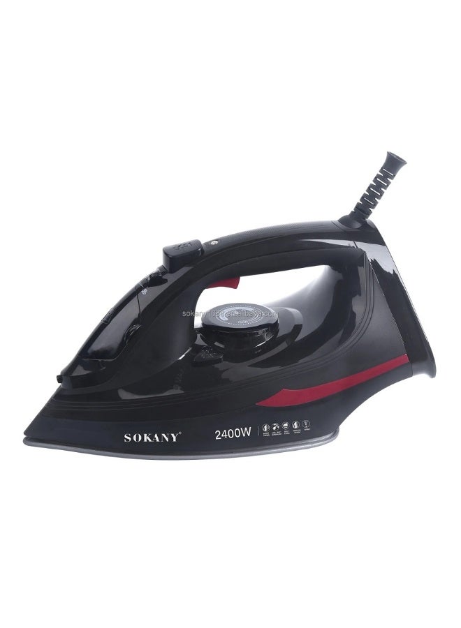 sokany Ceramic  Steam Iron (Dry /Steam/Spray)350ML/2400 W/Black/SK-11009 - Image 5