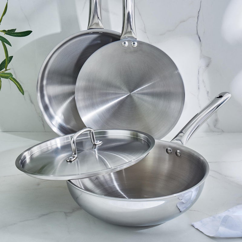 Home Centre Valeria Carin Stainless Steel Induction Concave Tawa - 25.5cm - Image 2