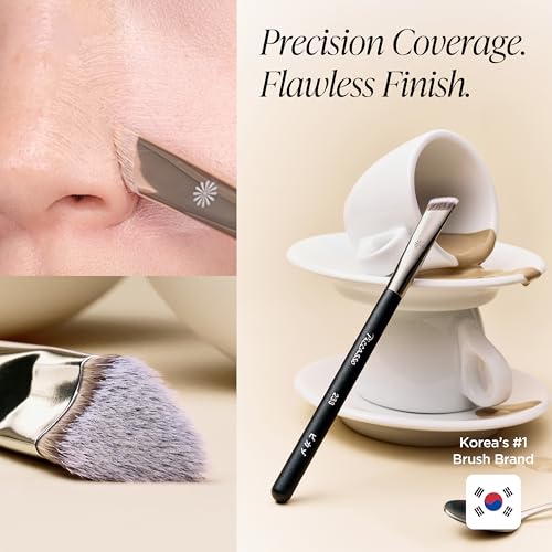Piccasso Brush 233 Concealer Makeup Brush for Pore Coverage – Precision Tapping Tip for Flawless, Smooth Finish – Synthetic Hair, Wooden Handle - Image 5