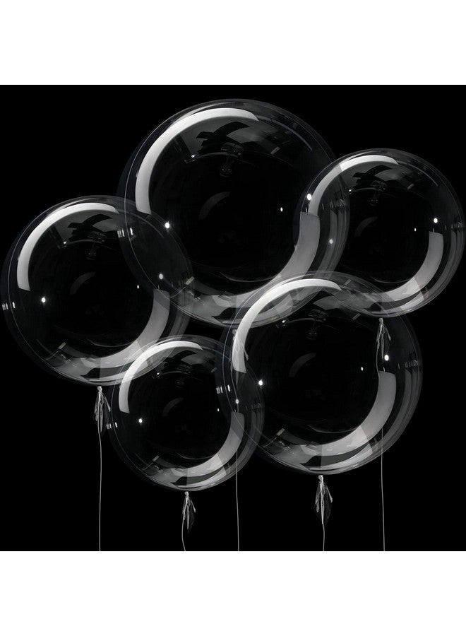 Sumind 35 Pcs Bobo Balloons 6 Sizes Bubble Transparent Clean Bobo Balloons Different Sizes for Bridal Shower Wedding Birthday Graduation Indoor Outdoor Party Decoration (10,18, 20,24,36) - Image 1