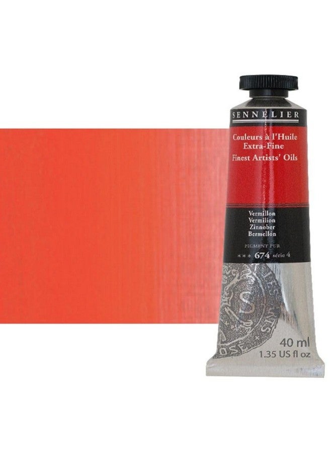 SENNELIER Artists Color Oil Paint 1.35 Fl Oz (Pack Of 1) Vermilion S4 - Image 2