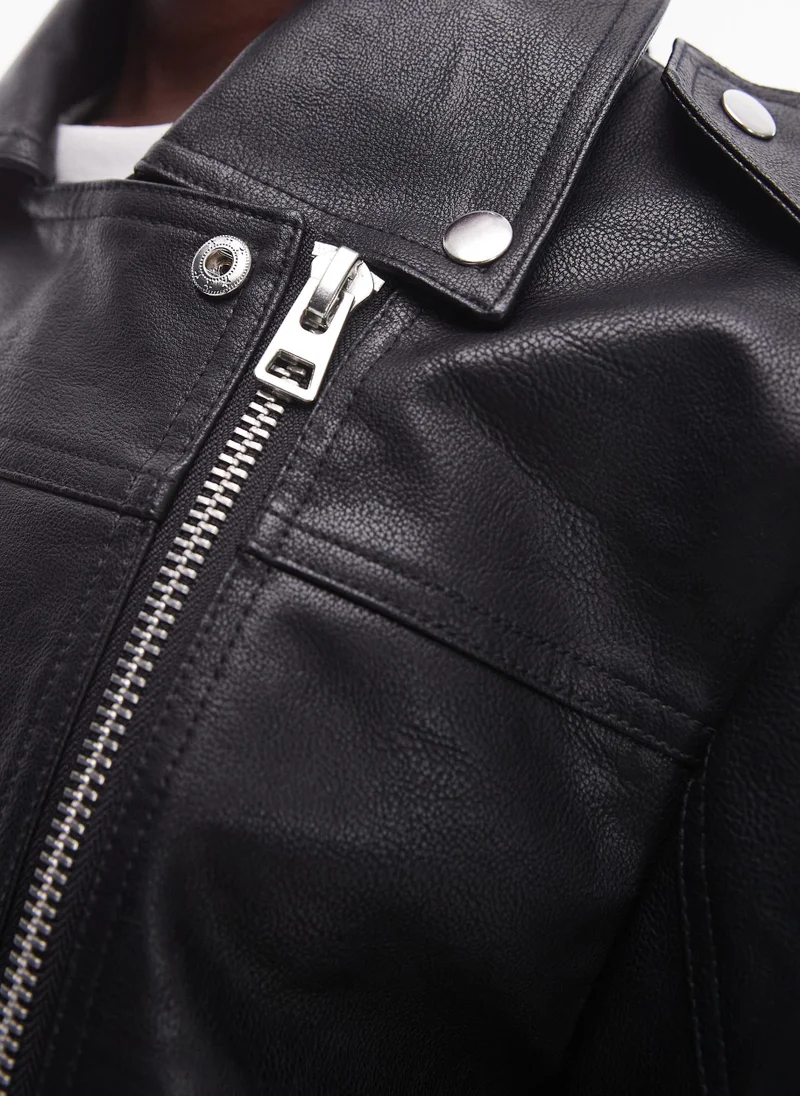 TOPSHOP Tie Detail Oversized Jacket