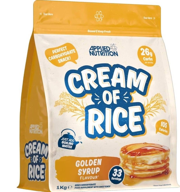 Applied Nutrition Cream of Rice Golden Syrup 1kg
