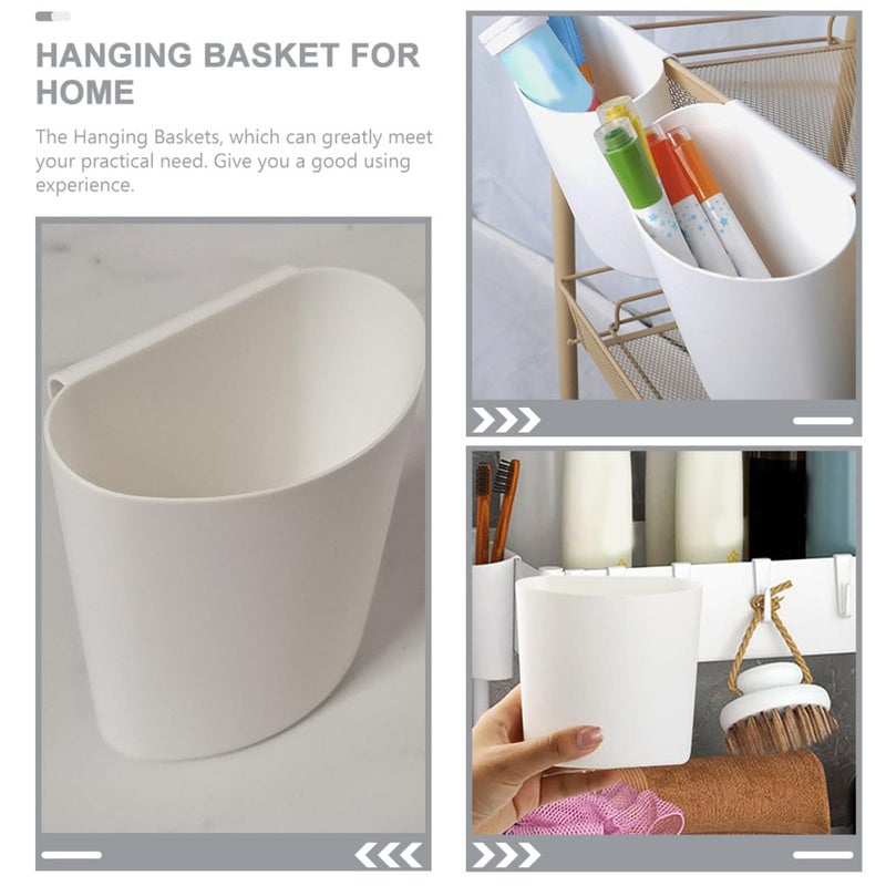 Simple multi-feature practical build Baluue 4pcs Hanging Storage Basket for Cart, Small White Portable Organizer Bucket for Salon, Kitchen, Tattoo Supplies, Sundries Holder Global upgraded practical design Global assorted color picks Desert area eligible deliver Globally selected raw material Anti topple design Long term storage compatible Natural tone color options Nationwide delivery Surface safe Popular practical build Size-sorted warehouse storage Globally popular universal design Licensed warehouse stored goods Closed & open space compatible Local licensed courier Multi-budget available picks Classified organized storage Permanent & temporary usable Fast warehouse picking Affordable fast purchase options Global versatile design User tested optimized build Riyadh Jeddah Dammam ship Light & heavy use compatible - Image 3