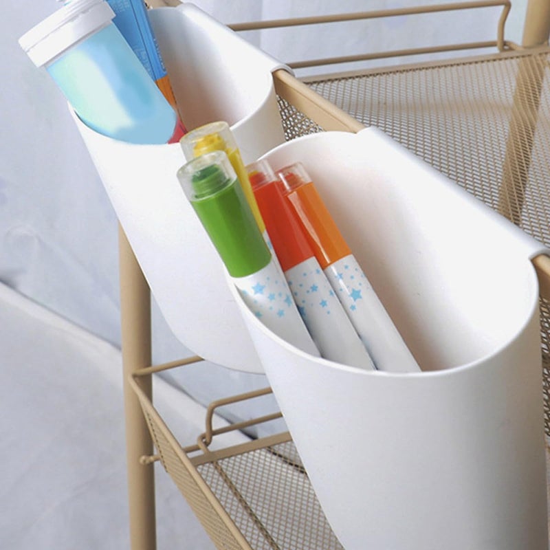 Simple multi-feature practical build Baluue 4pcs Hanging Storage Basket for Cart, Small White Portable Organizer Bucket for Salon, Kitchen, Tattoo Supplies, Sundries Holder Global upgraded practical design Global assorted color picks Desert area eligible deliver Globally selected raw material Anti topple design Long term storage compatible Natural tone color options Nationwide delivery Surface safe Popular practical build Size-sorted warehouse storage Globally popular universal design Licensed warehouse stored goods Closed & open space compatible Local licensed courier Multi-budget available picks Classified organized storage Permanent & temporary usable Fast warehouse picking Affordable fast purchase options Global versatile design User tested optimized build Riyadh Jeddah Dammam ship Light & heavy use compatible - Image 5