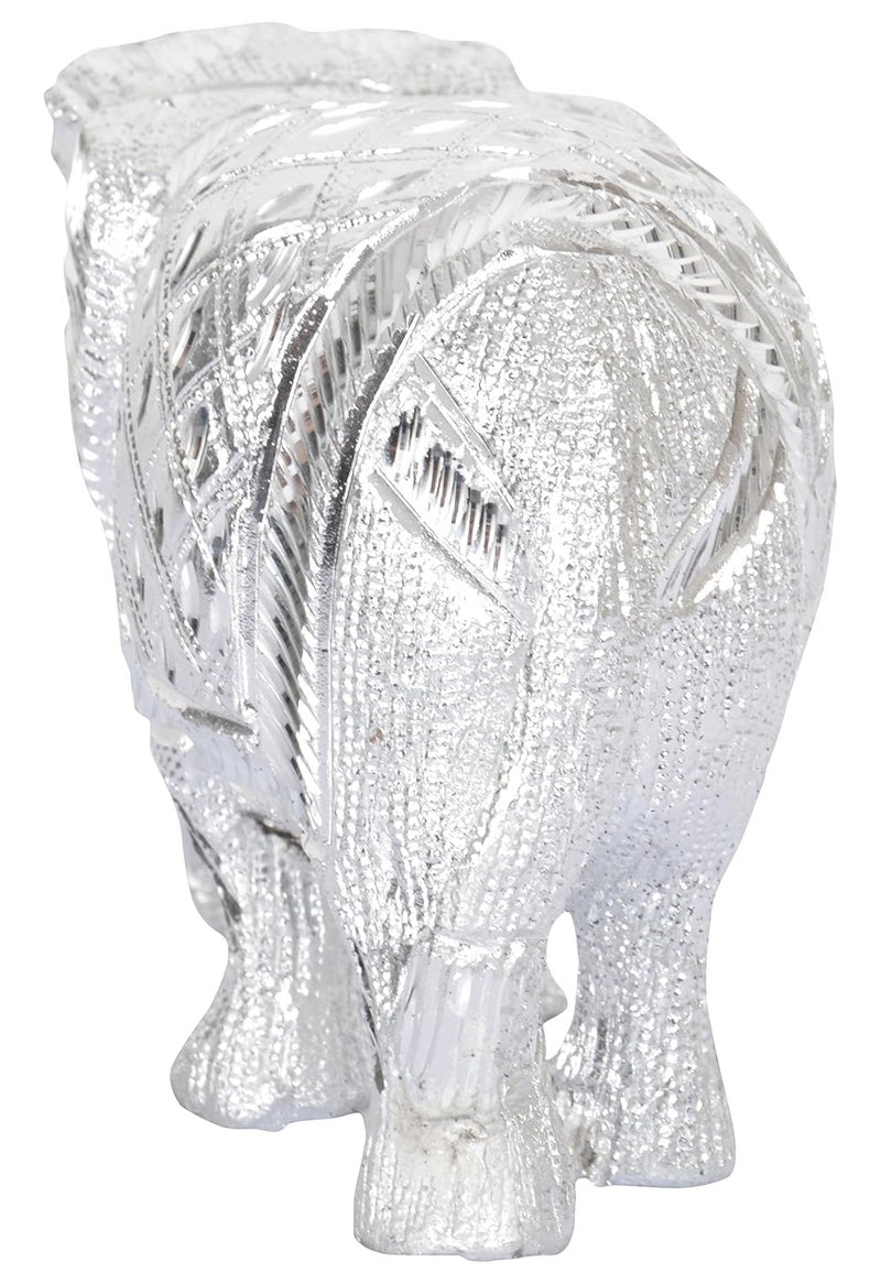 HOUZZPLUS White Metal Showpiece Figurine 14 x 6 x 10 cm Silver - Image 3