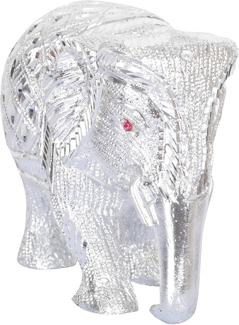 HOUZZPLUS White Metal Showpiece Figurine 14 x 6 x 10 cm Silver - Image 5