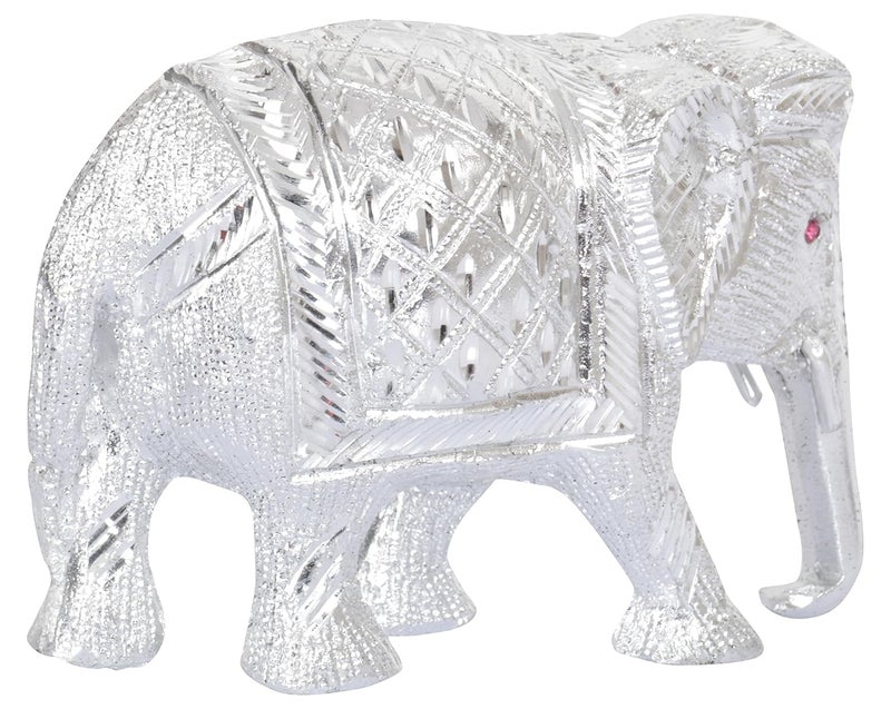 HOUZZPLUS White Metal Showpiece Figurine 14 x 6 x 10 cm Silver - Image 4