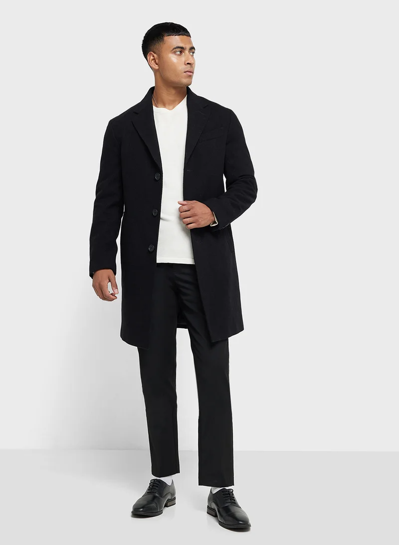 Mango Man Long Recycled Wool Coat