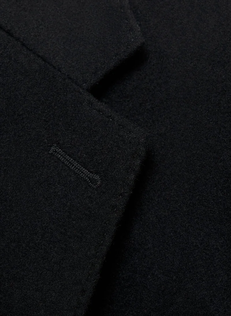 Mango Man Long Recycled Wool Coat