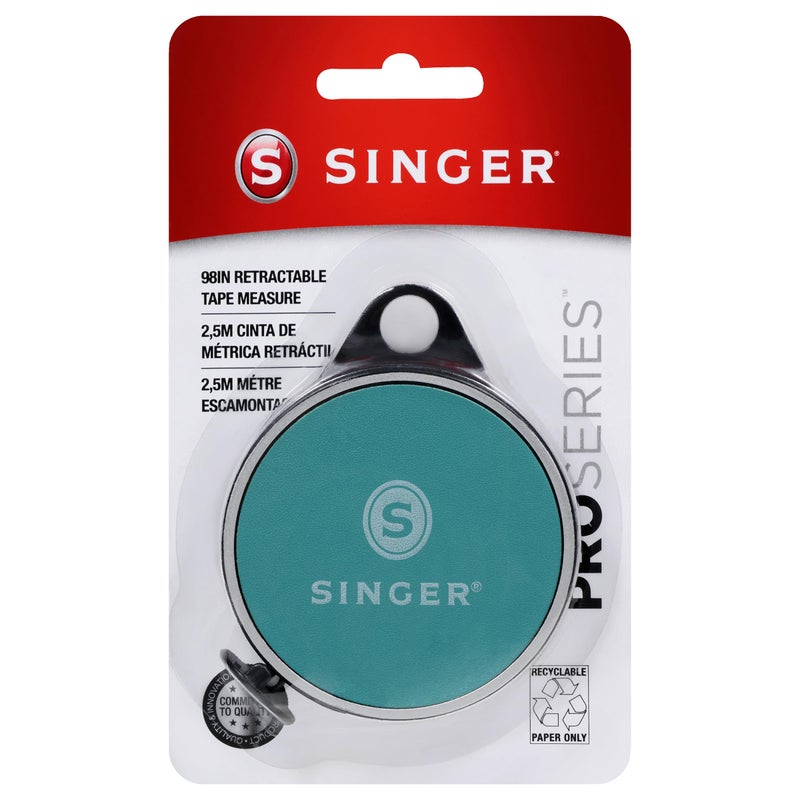 SINGER 50003 ProSeries Retractable Tape Measure 98Inch Teal