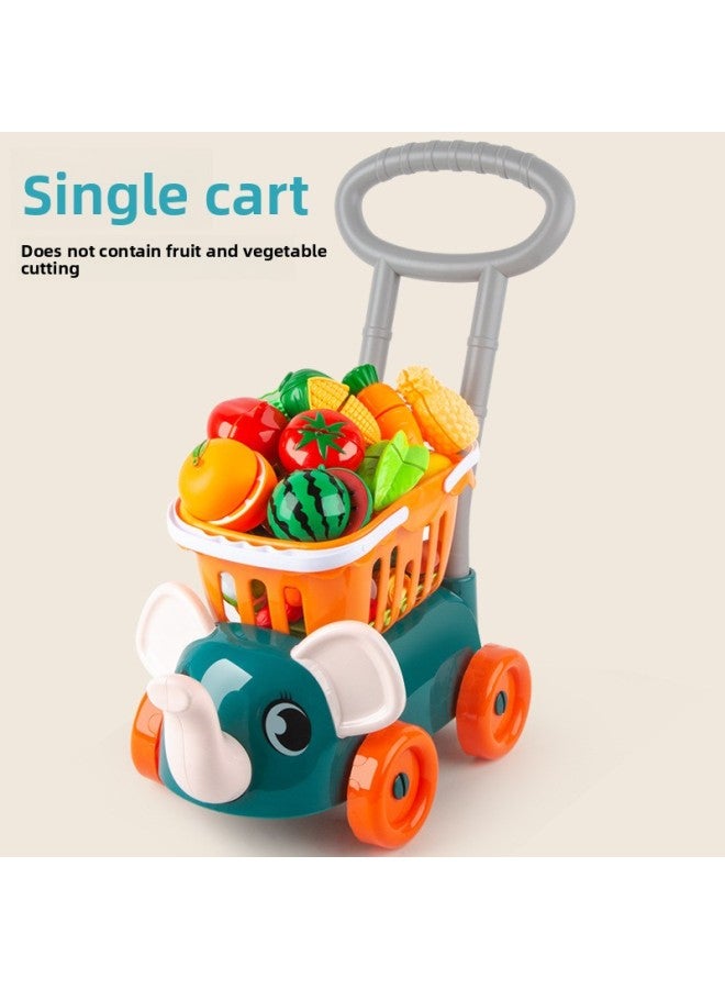 Children's Shopping Cart Supermarket Kitchenware Trolley Baby Toy Trolley Boys And Girls Play Home