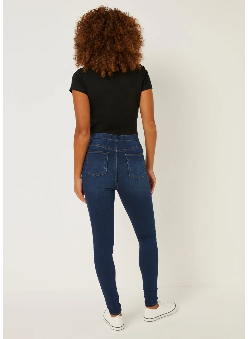 Matalan Rosie Dark Wash Pull On Jeggings