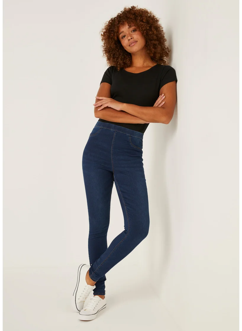 Matalan Rosie Dark Wash Pull On Jeggings