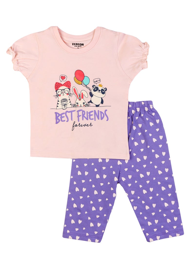 زيركون بيجامة بناتي صيفي - Image 1