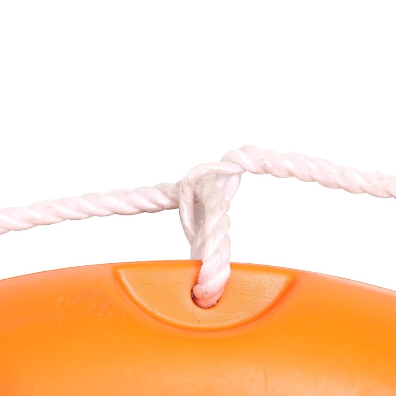 Efficacy Life Buoy Tube Life Buoy Ring Round Swimming Tube Rubber Floating Ring Bracelet Buckle Buoy for Water Rescue Life Saving Rope Orange 30Inch 1PC - Image 4