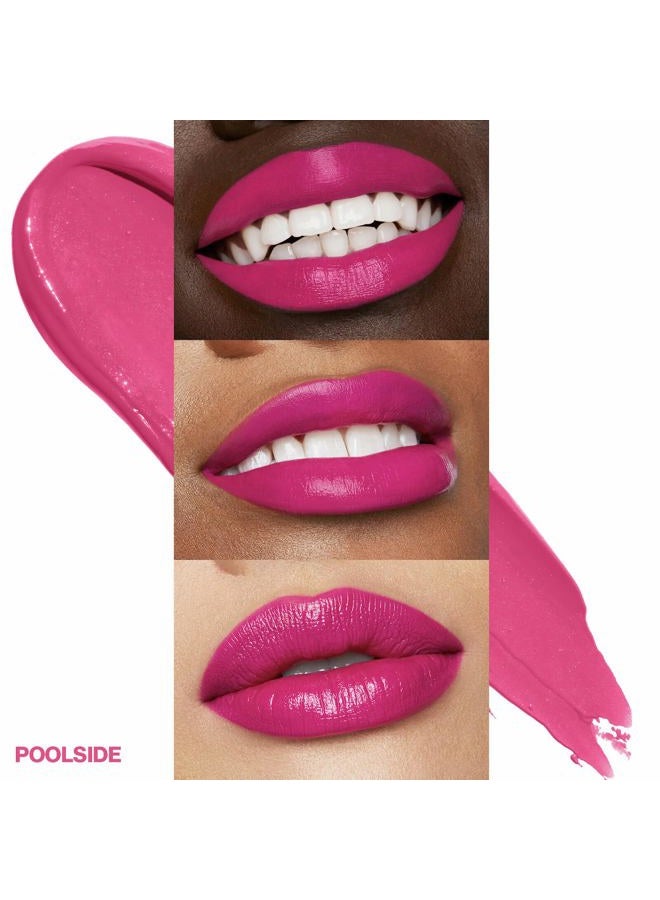 SmashBox Be Legendary Prime & Plush Lipstick | Creamy, High-Pigment, Peptide + Moisture Infused lipstick with built in primer for smooth color, 0.14 Ounce, Poolside - Image 2