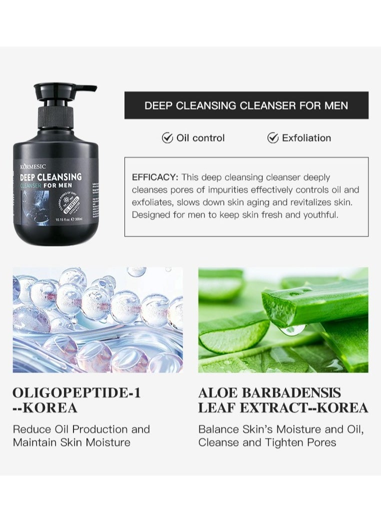 Kormesic - Men's Deep Cleansing Face Wash 300ml - Image 1
