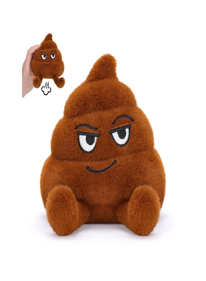 Dalycro Farting Poop Plush Toy – Funny Fart Noise Maker with 30 Sounds, Fake Poop for Kids, Men, Pets & Prank Lovers Gag Gift (Brown) - Image 1