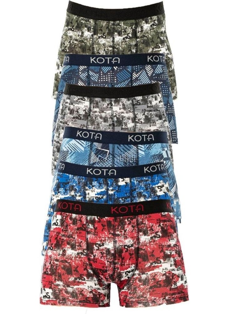 Hepsine Rakip - Competing All 6 Men's Patterned Boxer Lycra Cotton Long Johns - Image 1