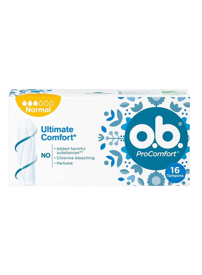 o.b. ProComfort Procomfort Normal Pack Of 16 Tampons - Image 1
