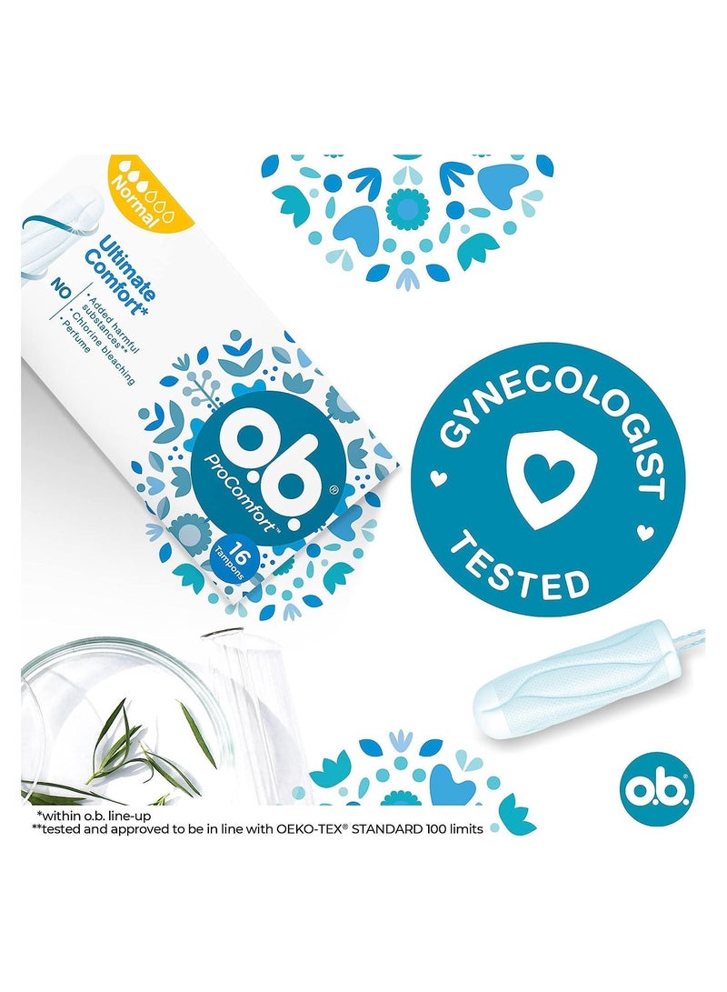 o.b. ProComfort Procomfort Normal Pack Of 16 Tampons - Image 5