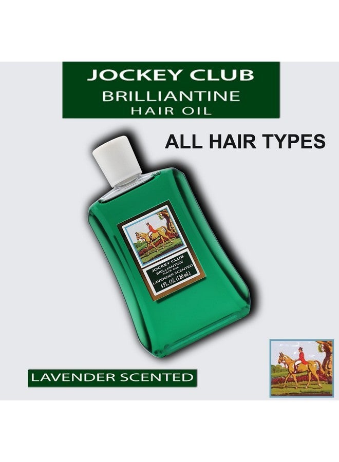 Midway Importing Jockey Club Liquid Brilliantine Hair Styling, Helps Softens All Hair Types, Lavender Scented 4 Fl Oz Plastic Bottle - Image 3