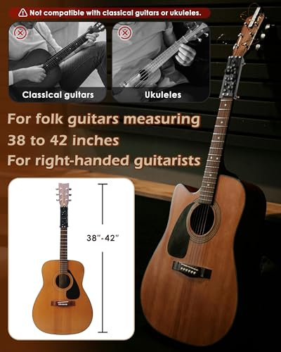 FAITIO Portable Guitar Chord Presser Guitar Chord Helper And Trainer for Acoustic Guitar Guitar Learning Tools for Beginners and Arthritis Player Develop Confidence Quickly Get A Sense Of Accomplishment - Image 3