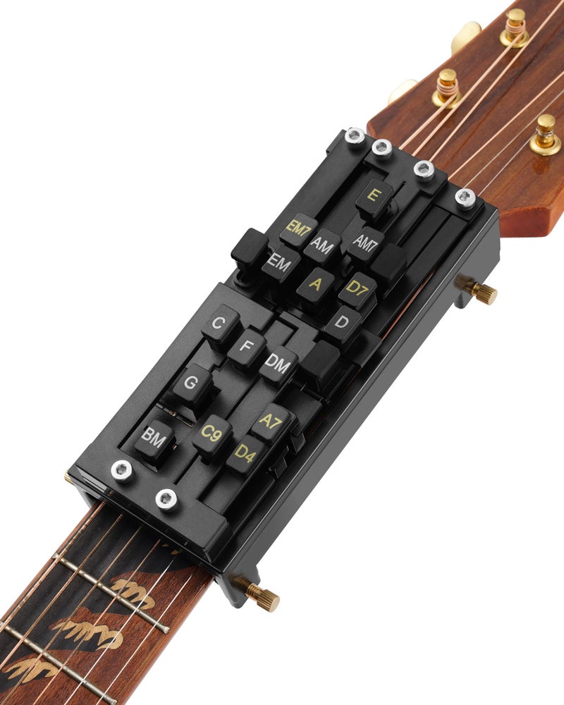 FAITIO Portable Guitar Chord Presser Guitar Chord Helper And Trainer for Acoustic Guitar Guitar Learning Tools for Beginners and Arthritis Player Develop Confidence Quickly Get A Sense Of Accomplishment - Image 2