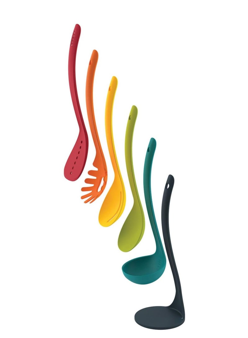 Joseph Joseph Nest 5-Piece Magnetic Utensils Plus Set- Multi Color - Image 2