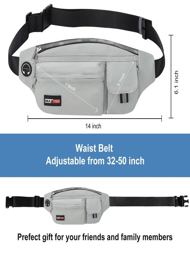 MAXTOP Fanny Packs for Women Men Water Resistant Waist Pack with Key Fob Hook Lightweight Belt Bag with Adjustable Strap Fitness Jogging Hiking Travel Sport - Image 3