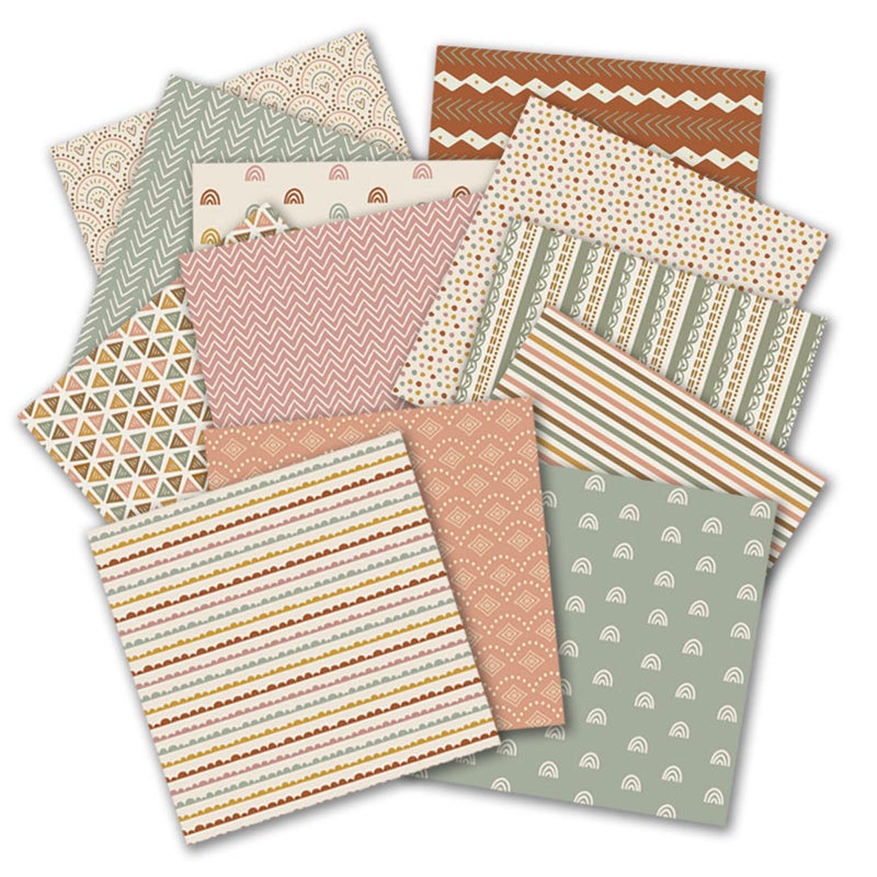 MIATTCLD 12x12 Scrapbook Paper Pads 24 Sheets Double-Sided Decorative Craft Paper, MIATTCLD Vintage Cardstock Papers Colored Patterned Papers Pack - Image 2