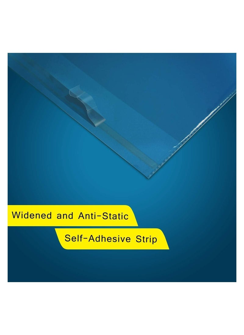 Alba Plastic Clear Self Adhesive Cellophane Bags 100Pcs Resealable Poly Bags for Gifts, Cookies, and other Products Packaging (10x17 CM) - pzsku/Z863B549EE31252378B92Z/45/_/1693067753/5b52445e-9242-4776-b53c-22055a0c9893