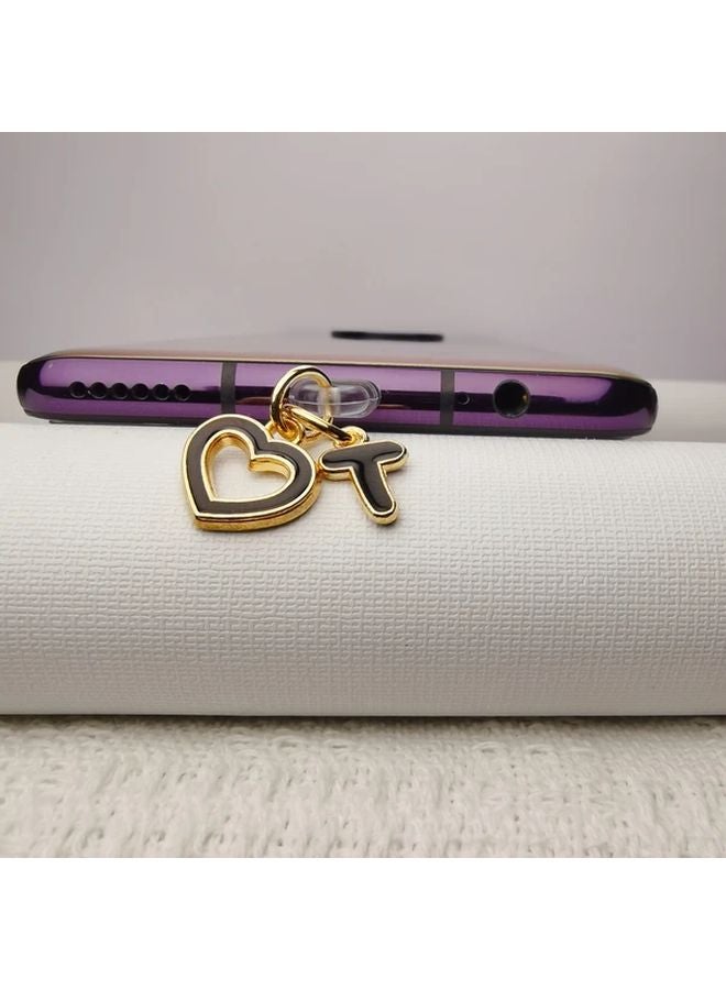 سدادة غبار منفذ شاحن الهاتف على شكل قلب للآيفون من 5 إلى 14 - Image 1