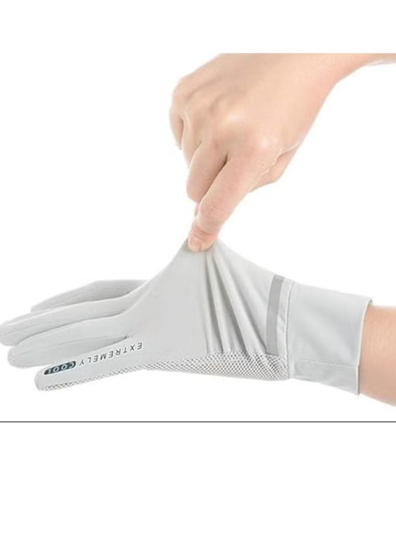 Womens Sun Protection Quick Dry Anti Slip Driving Gloves  - Image 4