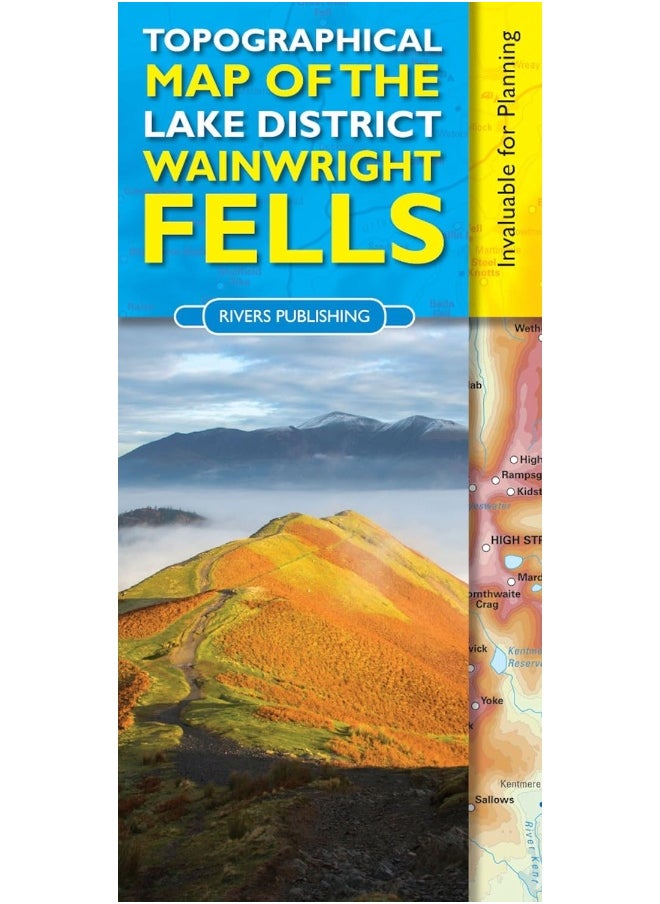 null - Topographical Map of the Lake District Wainwright Fells - Image 1