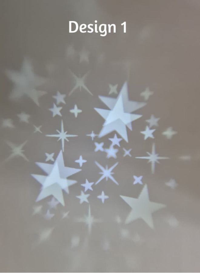 Christmas Tree Topper Lighted LED Rotating Projector 3D Glitter Gold Star Tree Topper for Christmas Tree Decorations-3 Modes (USB Powered) - Image 4