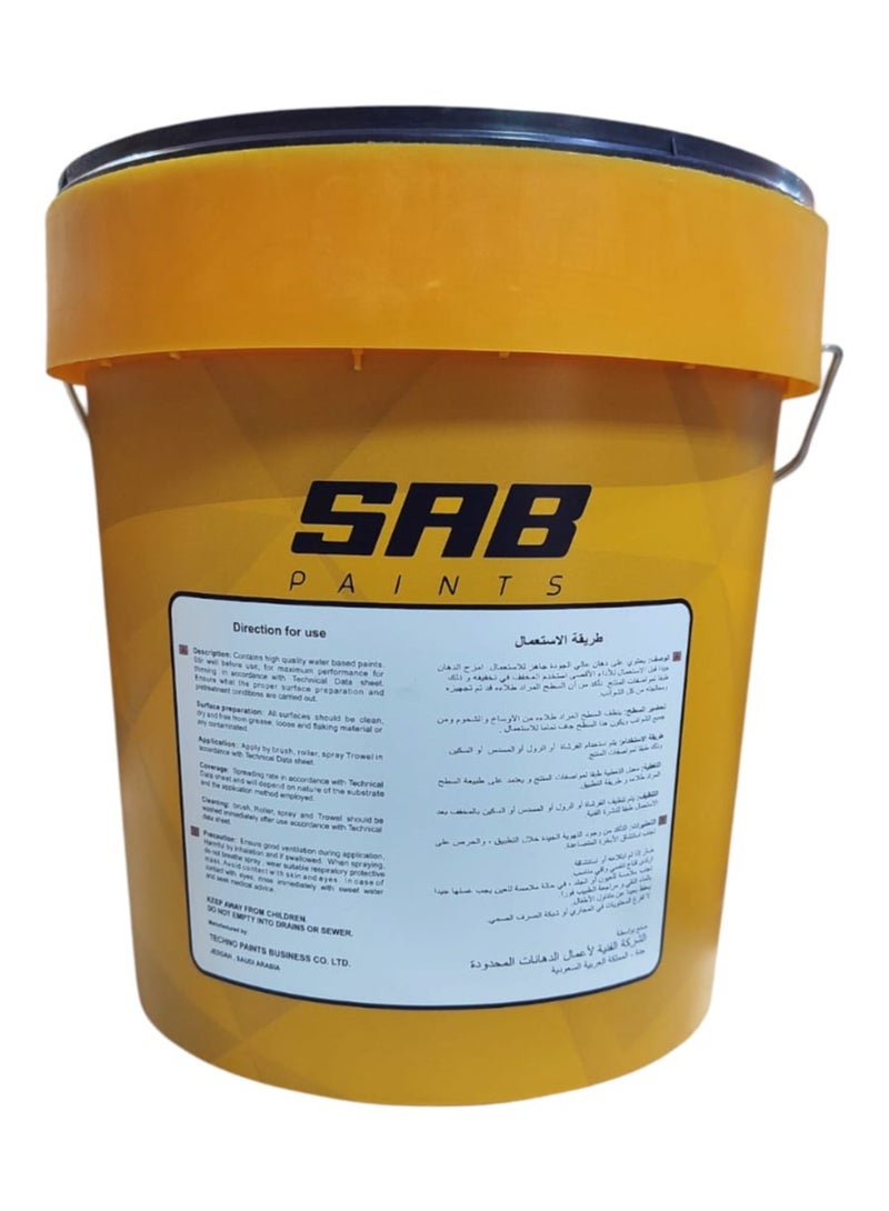 SAB Paints Non Drip Gloss Emulsion White, 3 Liters – Interior & Exterior Paint - Image 2