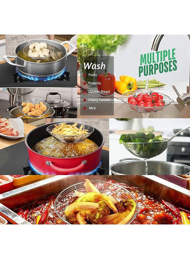 Feelings Spider Skimmer 20cm | Stainless Steel Strainer for Deep Frying, Cooking & Skimming | Durable Fine Mesh, Non-Slip Handle | Kitchen Essential (20CM) - Image 5