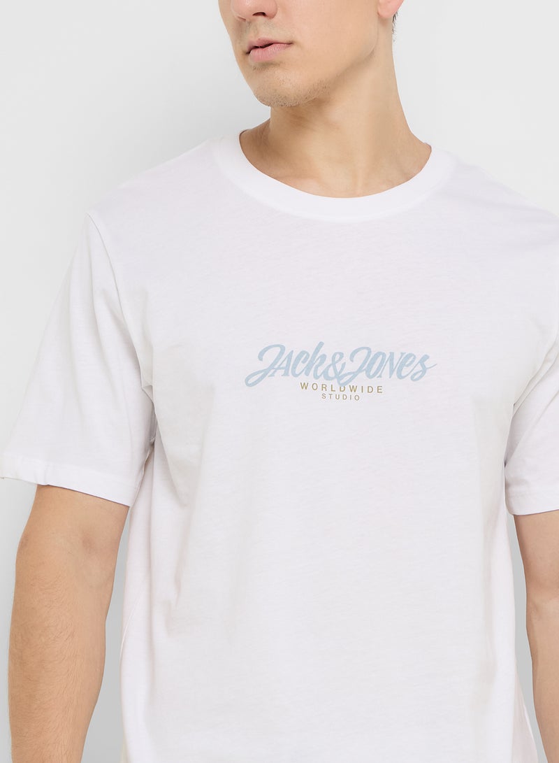 JACK & JONES Jortavira Crew Neck Printed T-Shirt  - Image 3